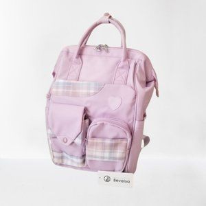 NWT! Cute Nylon Backpack with Padded Divider, Anti-Theft, & Bottle Pockets